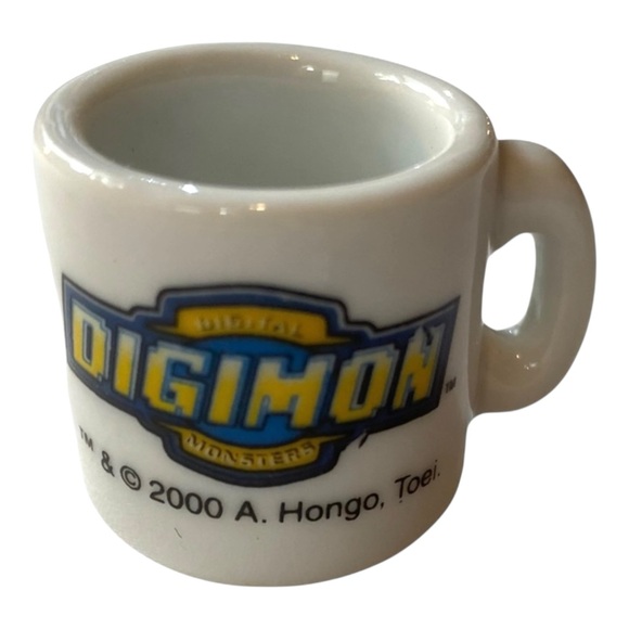 Vintage 2000 Digimon Rare Mini Miniature Mug - Picture 1 of 7